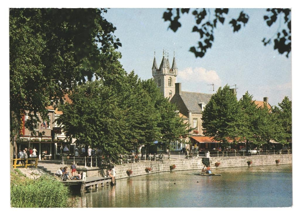 40335 Sluis Kaai Gelopen met postzegel