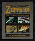 antigua 2017 pf blok zeppelin luchtvaart luchtballonnen 1, Ophalen of Verzenden, Postfris, Vliegtuigen