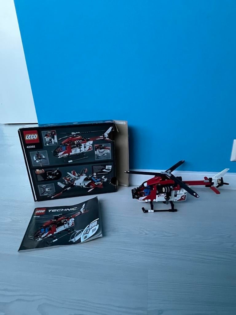 Lego Technic Rescue Helicopter 42092, Lego, Ophalen of Verzenden, Complete set, Compleet