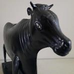Zeer grote zwarte ijzeren spaarpot koe, Ophalen of Verzenden, Zo goed als nieuw, Metaal of Blik, Dier
