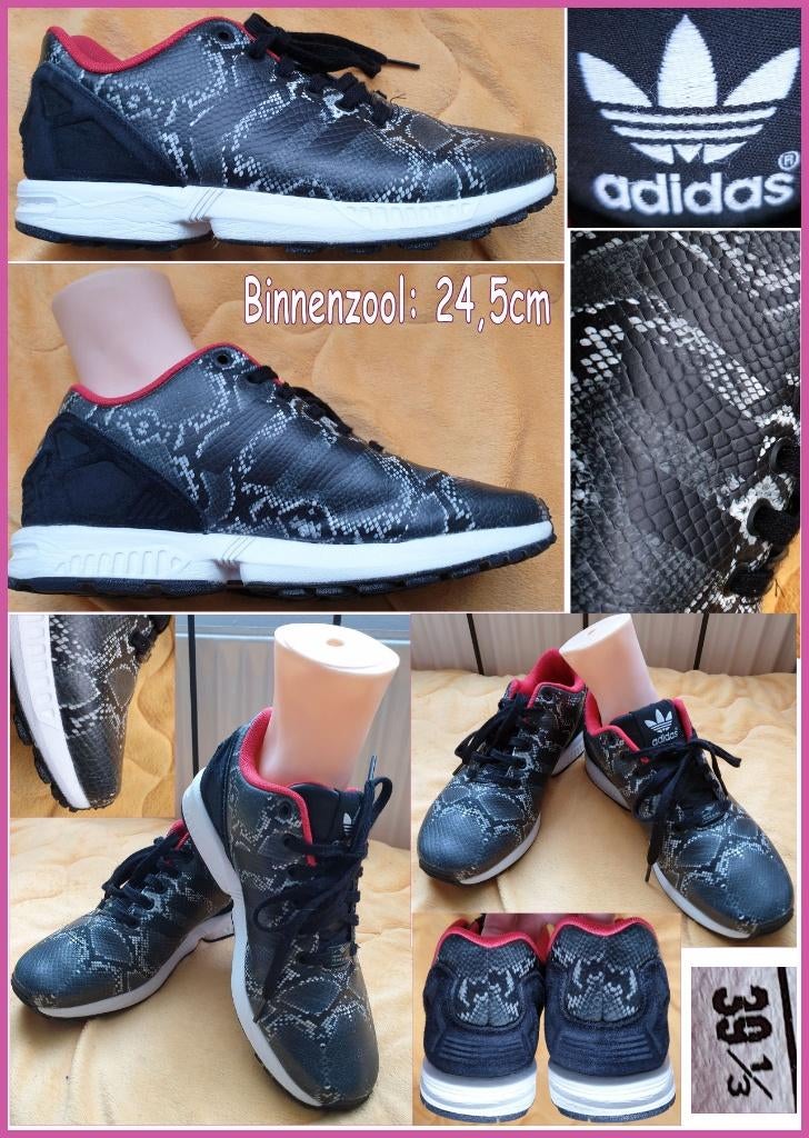 ADIDAS antraciet running sneakers met dierenprint maat 39, Overige kleuren, Adidas, Ophalen of Verzenden, Sneakers of Gympen
