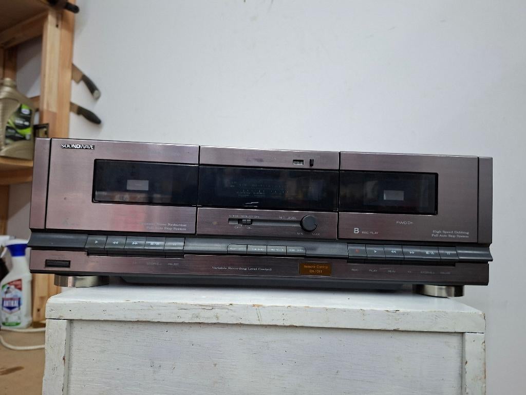 uitstekende nette dubbele cassettedeck sountwave, Audio, Tv en Foto, Cassettedecks, Ophalen of Verzenden, Dubbel, Overige merken