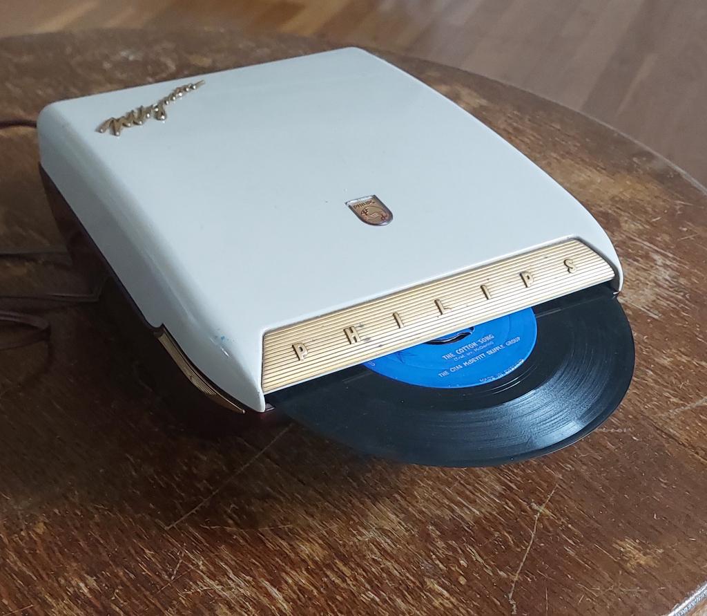 Philips Mignon platenspeler AG2100-97 – vintage jaren 50, Ophalen of Verzenden, Gebruikt, Platenspeler, Philips