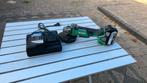 HiKOKI accu haakse slijper G18DBBAL met lader, Ophalen of Verzenden, Zo goed als nieuw, Minder dan 700 watt, Haakse handslijpmachine