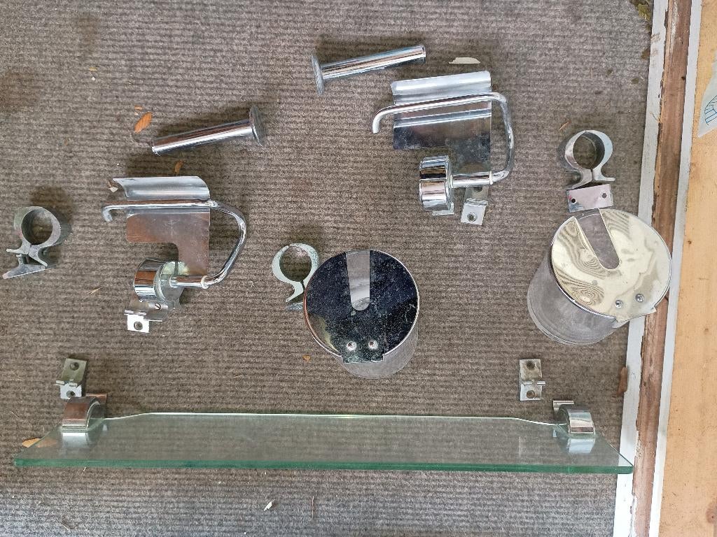 Badkamer garnituur, Ophalen of Verzenden, Gebruikt, Zwart