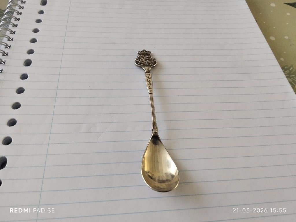 LEPELTJE EINDHOVEN 90 VERZILVERD DETAILS ZIE FOTO'S., Ophalen of Verzenden