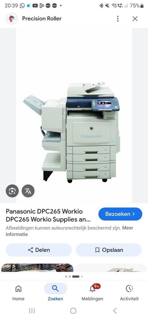 Grote Panasonic dp C256 kopieermachine, Computers en Software, Printers, Gebruikt, Kopieermachine, Overige technieken, Kleur printen