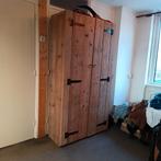 Steigerhouten kast kledingkast robuust landelijk, Ophalen, 25 tot 50 cm, 150 tot 200 cm