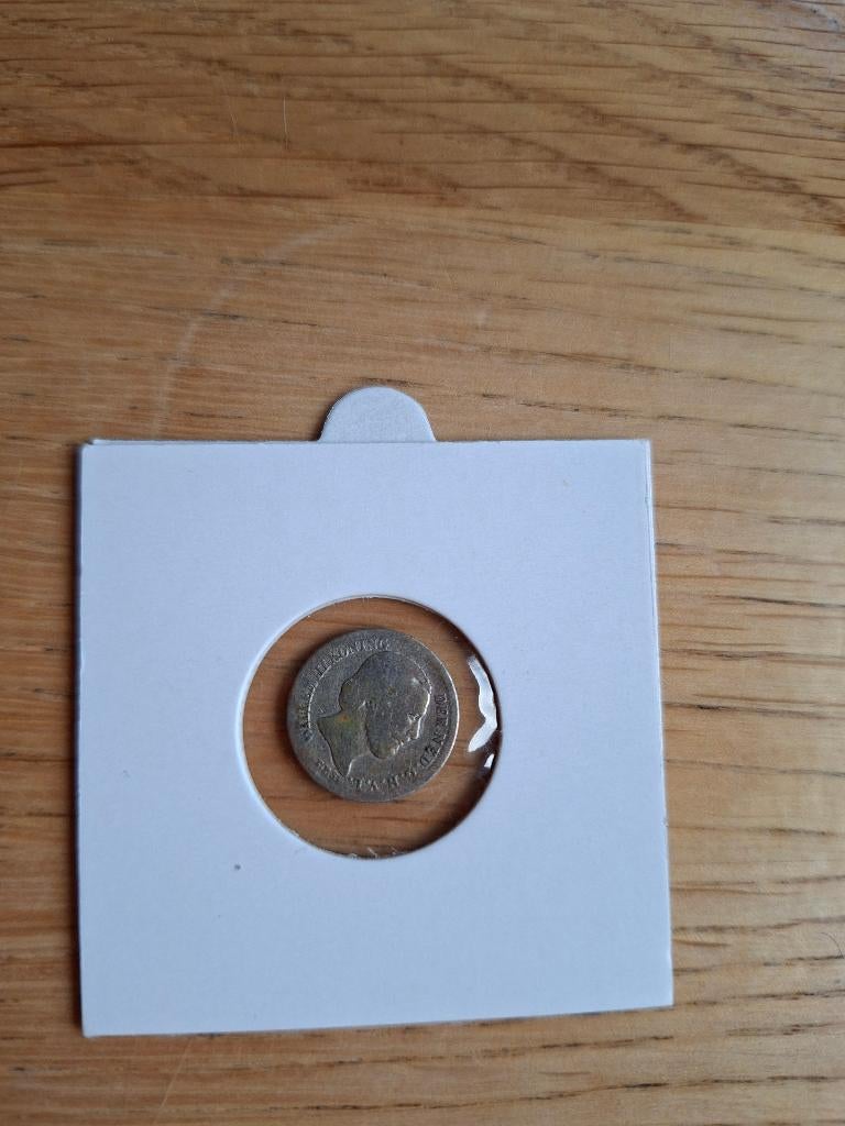 10 cent 1855 Koning Willem III 3, Koning Willem III, Zilver, Ophalen of Verzenden, 10 cent