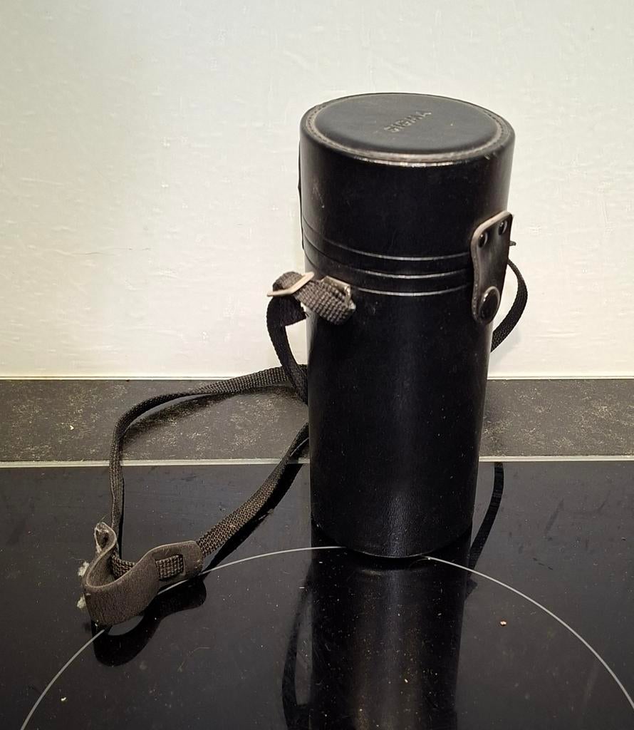 Vintage Leren Lens Koker voor Camera Lens - Zwart, Ophalen of Verzenden