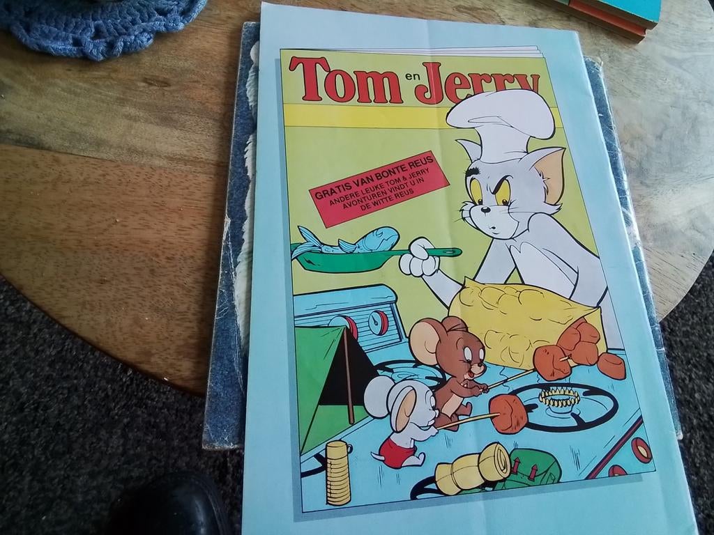 Tom en Jerry stripboek - Gratis van Bonte Reus, Boeken, Stripboeken, Eén stripboek, Ophalen of Verzenden, Gelezen, William Hanna, Joseph Barbera
