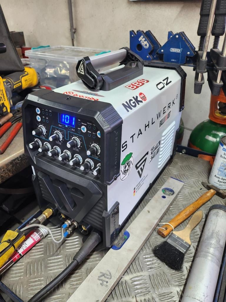 Stahlwerk 200 AC/DC puls met plasma 50A, Ophalen, Zo goed als nieuw, 150 tot 250 ampère, Tig