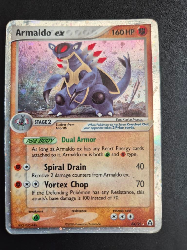 Armaldo ex Pokémon Kaart - Holo Rare (2006), Ophalen of Verzenden, Gebruikt, Losse kaart, Foil