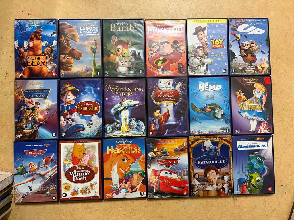 18 Disney DVD's - origineel, Avontuur, Gebruikt, Verzenden, Alle leeftijden