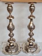 MAG WEG VOOR DE SMELTWAARDE: 2 Edwardian zilver kandelaars, Antiek en Kunst, Ophalen of Verzenden, Zilver