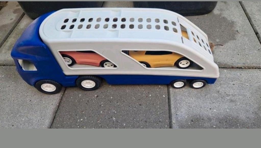 Little tikes oplegger met 2 auto's, Ophalen, Gebruikt
