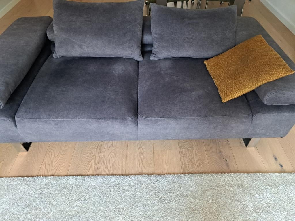 Grijs bankstel, Ophalen, Gebruikt, 75 tot 100 cm