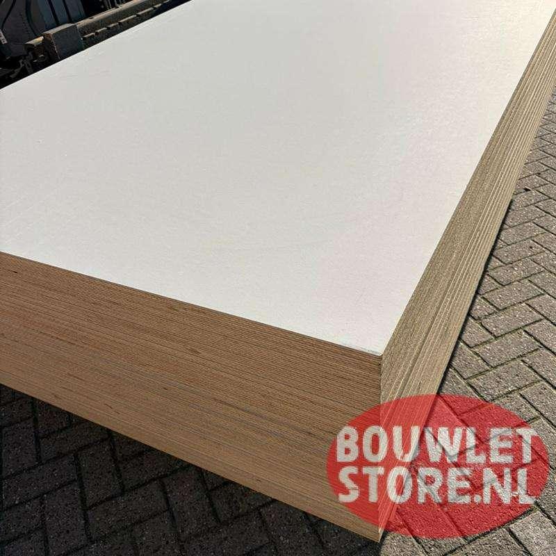 Multiplex 18 mm | Duraprime paint grijs | WBP | 3100x1530mm, Niet ingevuld, Multiplex, Minder dan 20 mm, Niet ingevuld