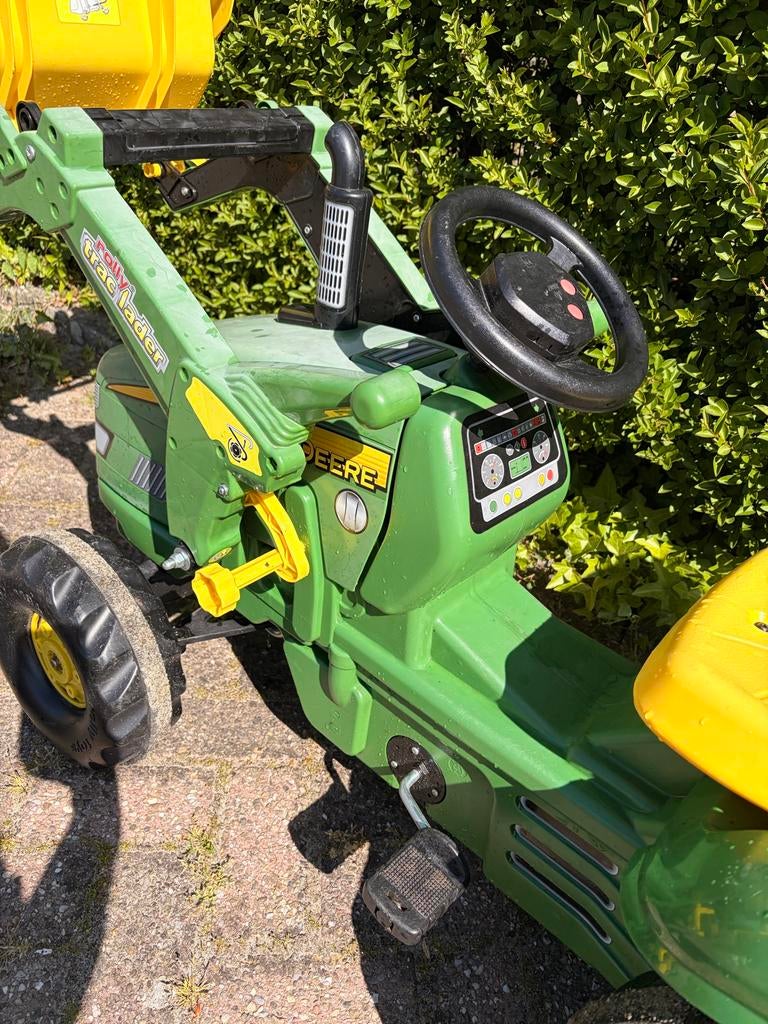 John Deere Traptractor met voorlader, Ophalen, Gebruikt