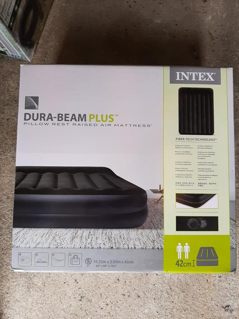 Gloednieuw Intex Luchtbed, Ophalen, Ingebouwde pomp, Nieuw, 2-persoons