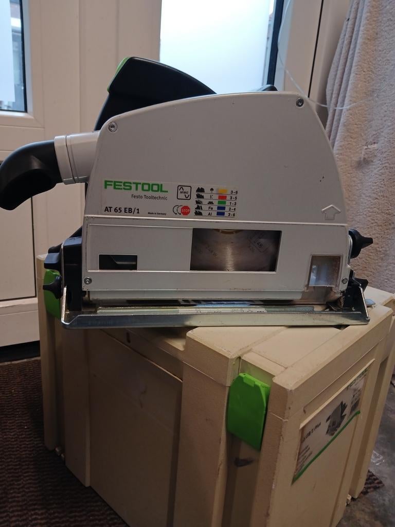 Festool invalzaag AT 65 EB/1 PLUS in festool systainer, Invalzaag, Ophalen of Verzenden, Zo goed als nieuw, 30 tot 70 mm