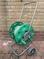 Hozelock slangenwagen met 14,5m tuinslang, Ophalen, Zo goed als nieuw, Tuinslanghaspel