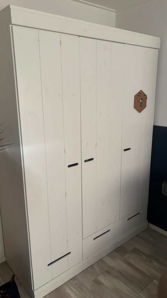 Woood connect kledingkast wit, Huis en Inrichting, Ophalen, 100 tot 150 cm, Zo goed als nieuw, 150 tot 200 cm