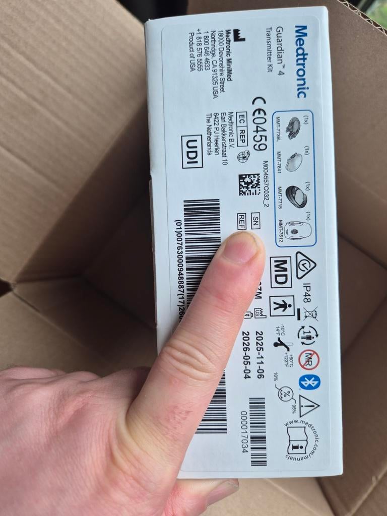 Medtronic Guardian 4 Transmitter, Nieuw, Ongeopend, Diversen, Verpleegmiddelen, Ophalen of Verzenden, Nieuw