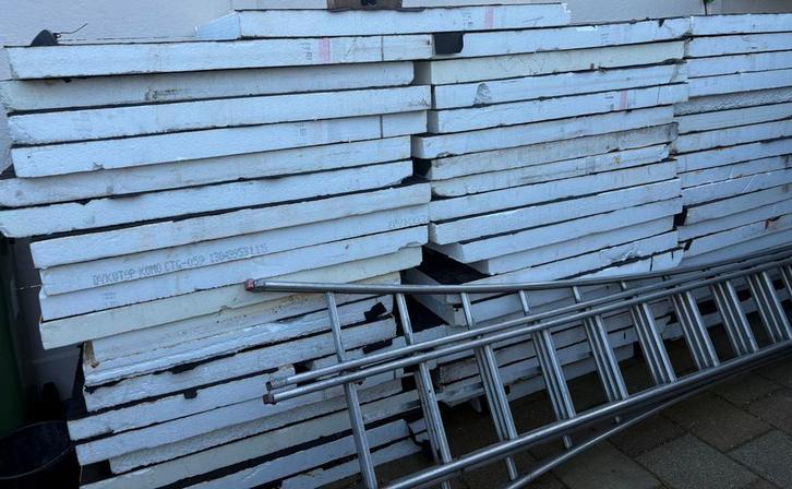 Gebruikte Tempex isolatieplaten, Doe-het-zelf en Verbouw, Isolatie en Afdichting, Gebruikt, 15 m² of meer, Piepschuim (Tempex)