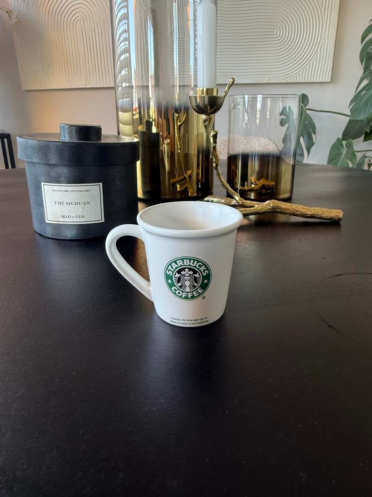 Starbucks Espresso Kopje 2008 - Collectors Item, Gebruikt, Keramiek, Ophalen of Verzenden, Overige stijlen