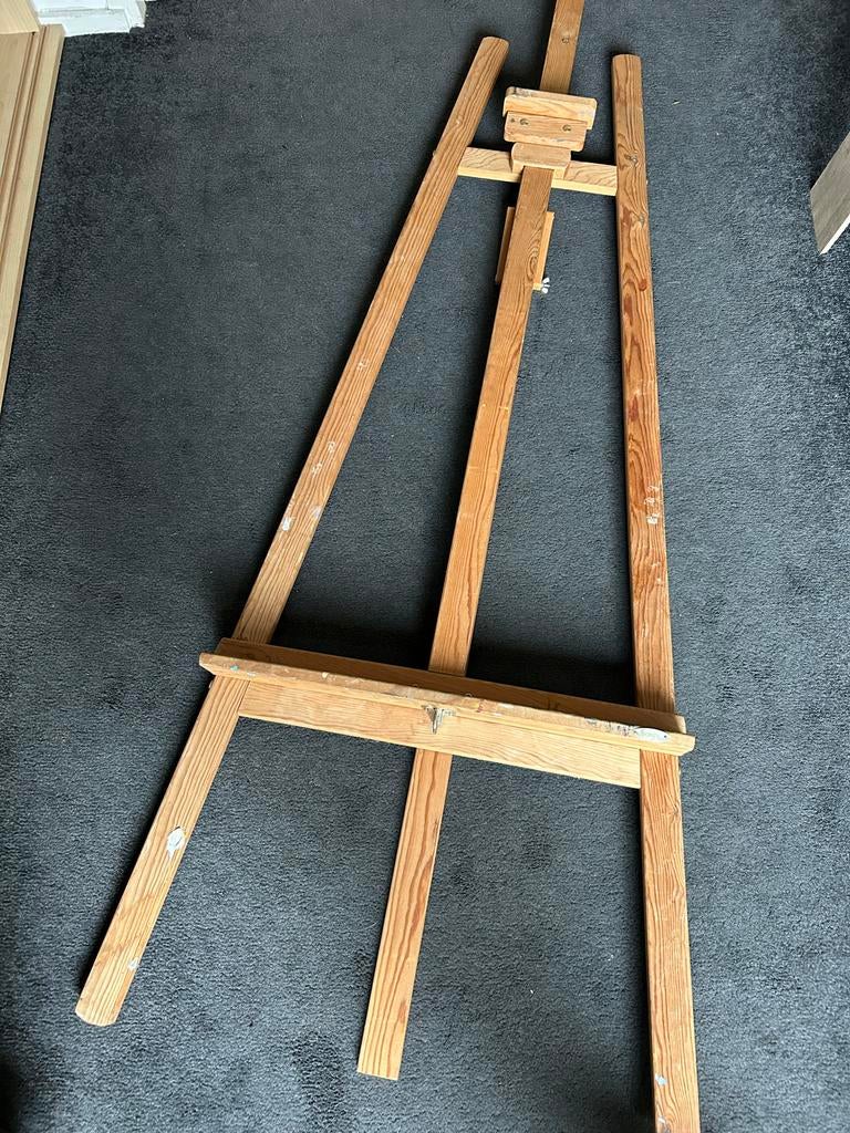 Bonfil Houten Schildersezel - In hoogte verstelbaar tot 150c, Ophalen, Gebruikt, Ezel