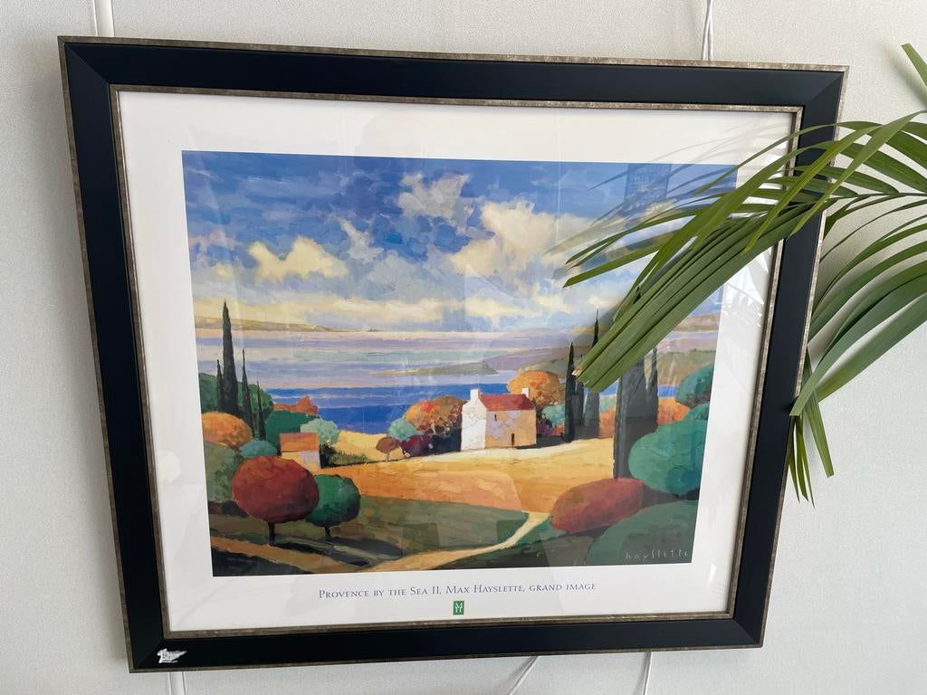Schilderij 'Provence by the Sea II' van Max Hayslette, Antiek en Kunst, Ophalen of Verzenden
