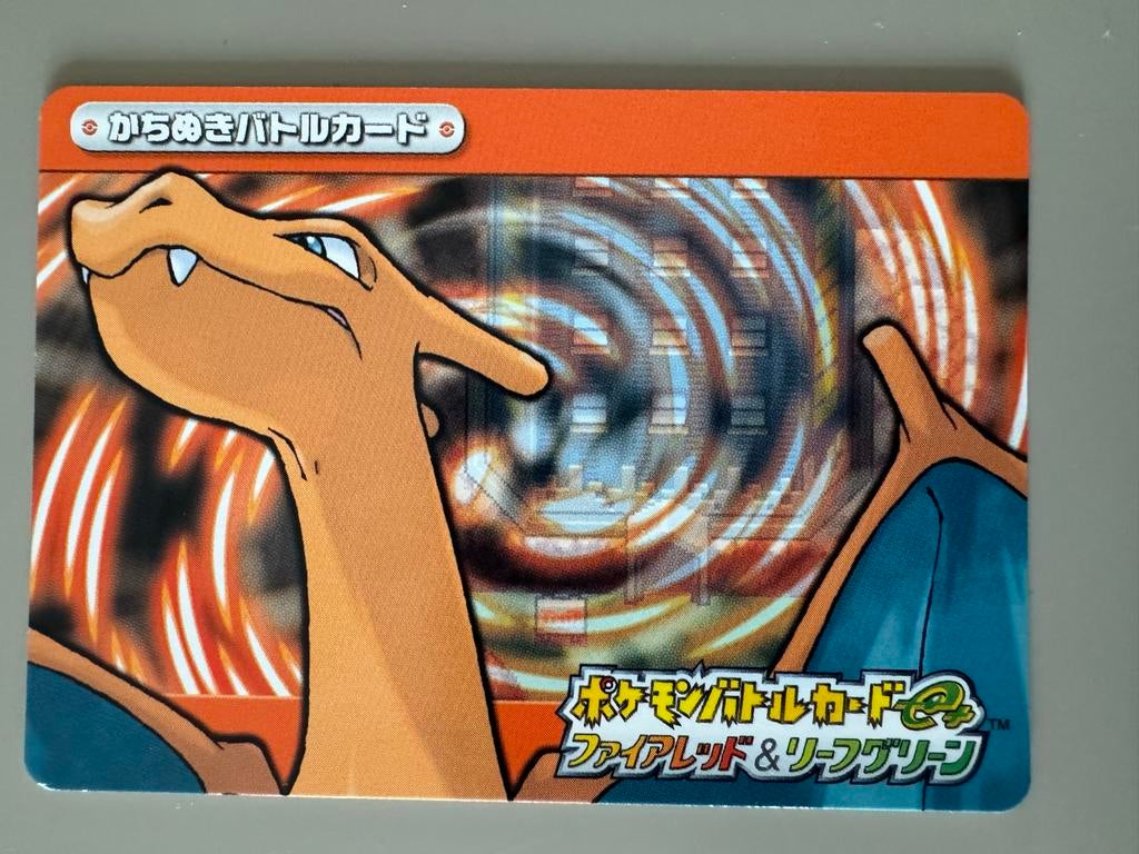 Pokémon Charizard Battle Card FireRed & LeafGreen, Ophalen of Verzenden, Gebruikt, Losse kaart