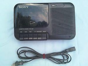 Sony cassetterecorder draagbaar op batt/220 TCM818zwart., Audio, Tv en Foto, Cassettedecks, Ophalen of Verzenden, Enkel, Sony