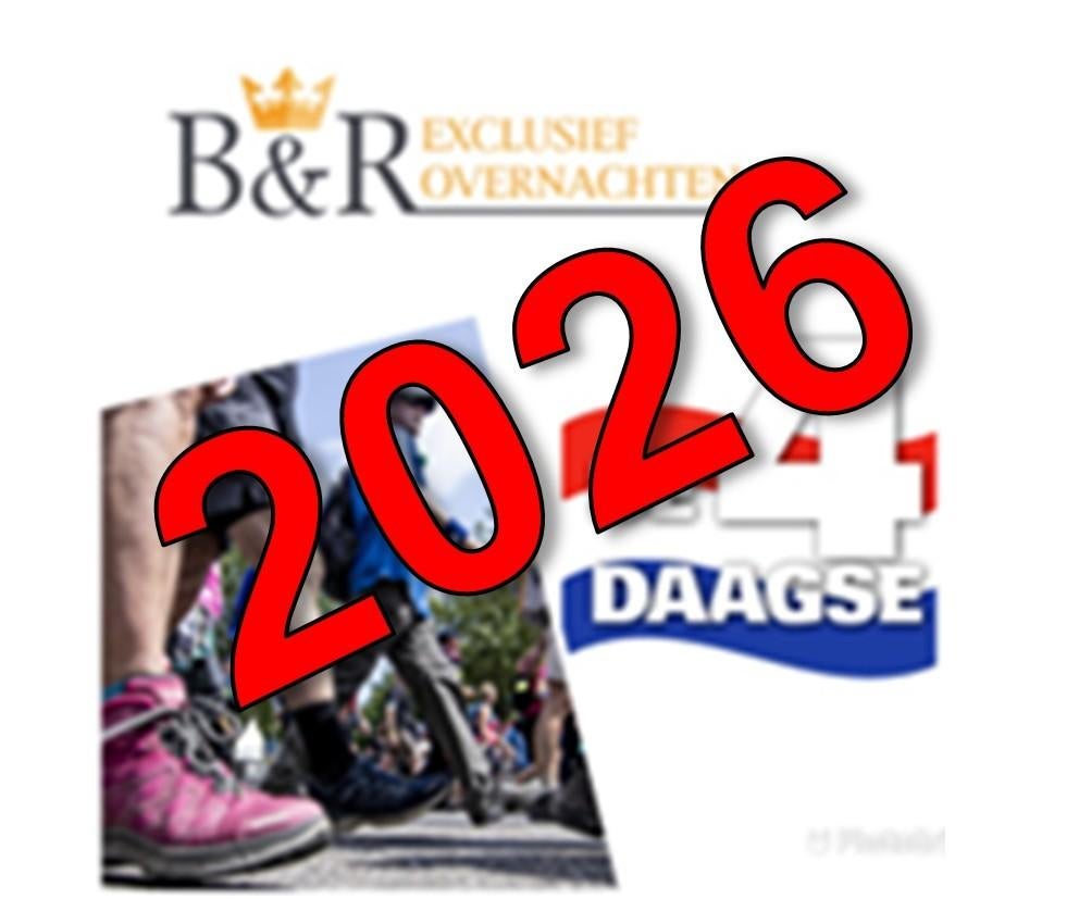 Luxe verblijf (Cuijk) tijdens Nijmeegse 4 daagse 2026, Ophalen of Verzenden, Nieuw