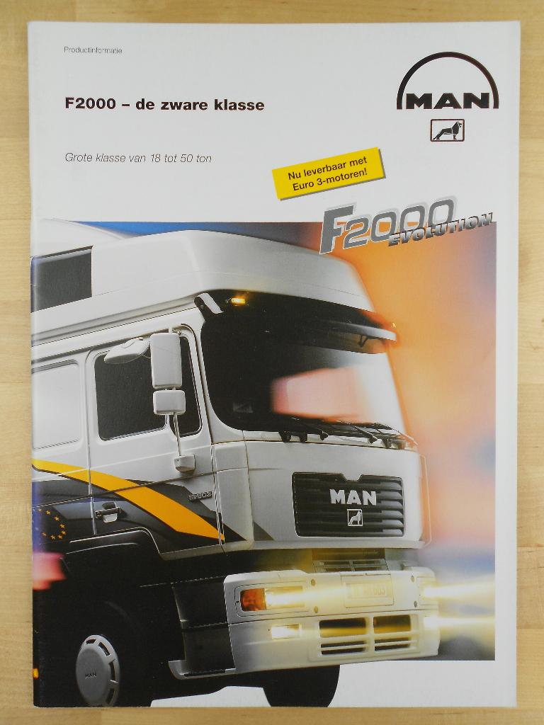 MAN Diesel F2000 Brochure 2000 – Vrachtwagen Truck, Boeken, MAN Diesel, Ophalen of Verzenden, Zo goed als nieuw, Overige merken