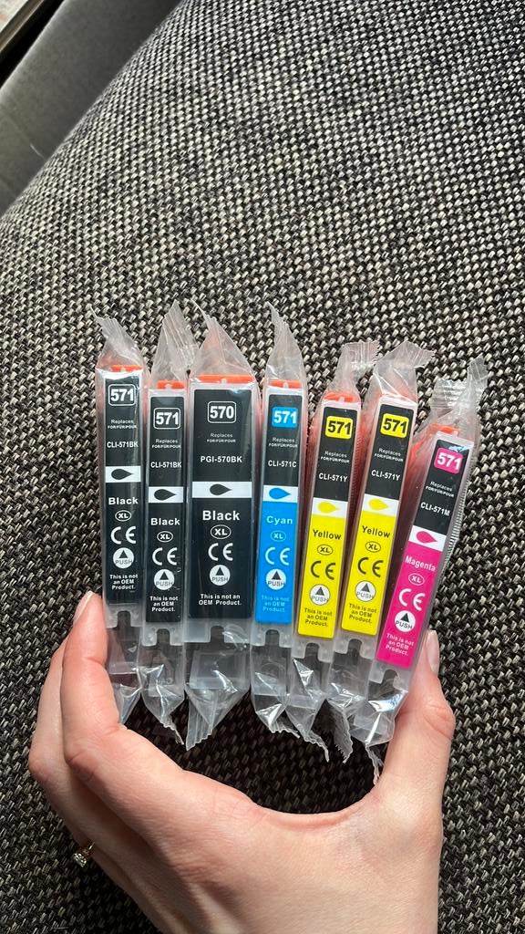 Inktpatronen voor printer Canon Pixma Mg5700 serie, Ophalen of Verzenden, Zo goed als nieuw