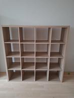 Mooie IKEA Kallax vakkenkast 4x4 eikenkleur, 16-vaks, Ophalen, Overige materialen, 100 tot 150 cm, 100 tot 150 cm