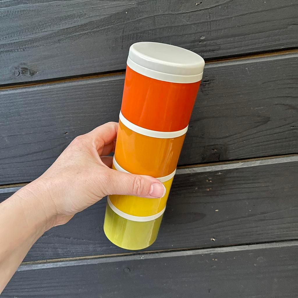 Tupperware vintage kruidenpotjes stapelbaar, ongebruikt, Ophalen of Verzenden, Zo goed als nieuw, Overige typen