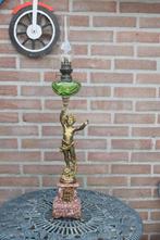 bronzen olielamp, Antiek en Kunst, Ophalen, Brons