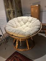SALE: Vintage fauteuil papasan, relaxstoel, ligstoel, Ophalen, Gebruikt, -, 100 tot 125 cm