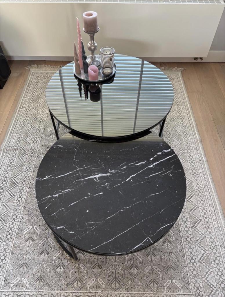 Set salontafels, Huis en Inrichting, Tafels | Salontafels, Ophalen, 50 tot 100 cm, Rond, 50 tot 100 cm