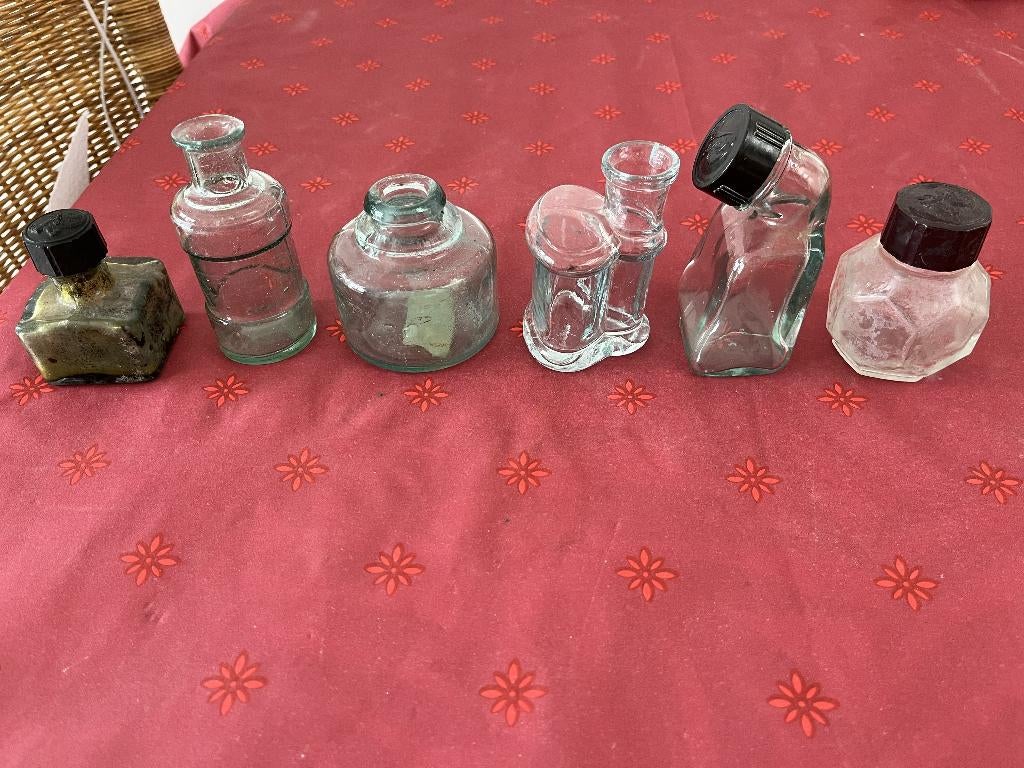 vintage verzameling inktpotjes, Antiek en Kunst, Ophalen