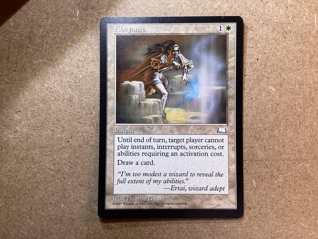 1x Abeyance (Excellent), Ophalen of Verzenden, Zo goed als nieuw, Losse kaart