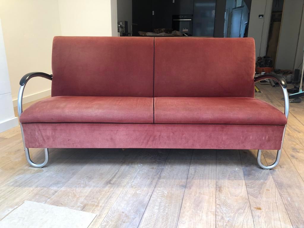 Gispen 444 B3 rood, Huis en Inrichting, Banken | Bankstellen, Ophalen, Gebruikt, Stof