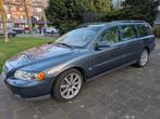Volvo V70 2.4 140PK 2005 Blauw, leder, carplay, Voorwielaandrijving, Beige, Blauw, Stationwagon