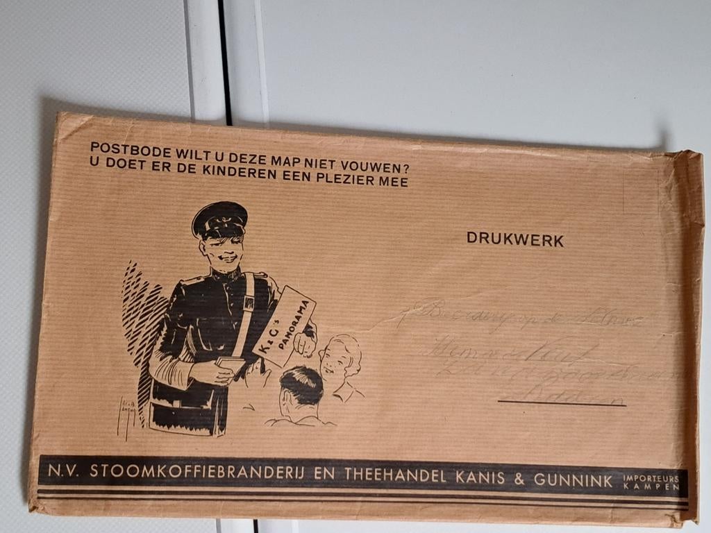 Oude envelop Kanis en Gunnik Kampen, Ophalen of Verzenden