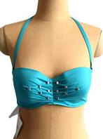 Nieuwe Aubade bikinitop, bling, aqua, Mt. 70 D, Nieuw, Bikini, Aubade, Verzenden