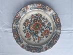 Flora Keramiek groot polychroom wandbord bloemenmotief 31cm, Ophalen of Verzenden