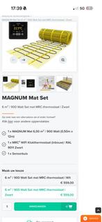 Magnum elektrische vloerverwarming 6m² nieuw in doos, Ophalen of Verzenden, Nieuw, 800 watt of meer, Overige typen